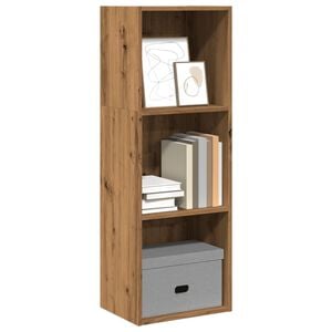 vidaXL grāmatu plaukts, koka krāsa, 40x30x114 cm, inženierijas koks