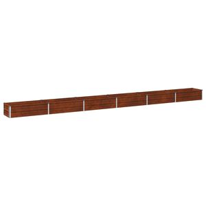 vidaXL Paaugstināta dārza gulta Rūsa 480 x 40 x 24 cm kārtains