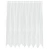 vidaXL Mežģīņu aizkars ar aizkariem Balts 160 x 200 cm Poliesters