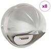 vidaXL Gaisa ventilācijas pārklāji 8 pcs Sudraba 200 mm