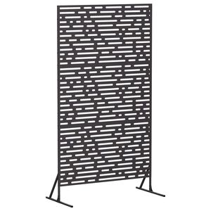 vidaXL Privātuma ekrāns 100 x 50 x 180 cm Tērauds Melns