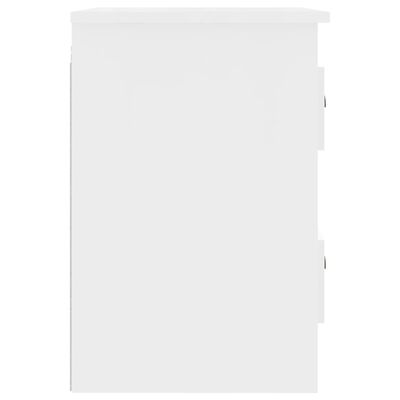 vidaXL sienas naktsskapītis, 41,5x36x53 cm, balts
