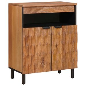 vidaXL Puse Akācijas brūnais apdare 60 x 33 x 75 cm Cieta mango koksne