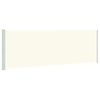 vidaXL izvelkams sānu aizslietnis, 200x600 cm, krēmkrāsas