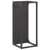 vidaXL Malkas plaukts Melns 25x25x60 cm Auksti velmēts tērauds