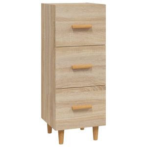 vidaXL kumode, ozolkoka krāsa, 34,5x34x90 cm, inženierijas koks