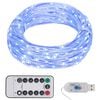 vidaXL LED lampiņu virtene ar 300 LED, zila 30 m
