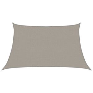 vidaXL saulessarga bura, 160 g/m&sup2;, trapeces forma, gai&scaron;i pelēka, 3/4x2 m, HDPE
