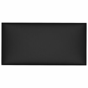 vidaXL Sienas galvgals 12 gab. 30 x 15 cm Melns audums