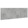 vidaXL gultas galvgalis ar skapī&scaron;iem, betona pelēks, inženierijas koks