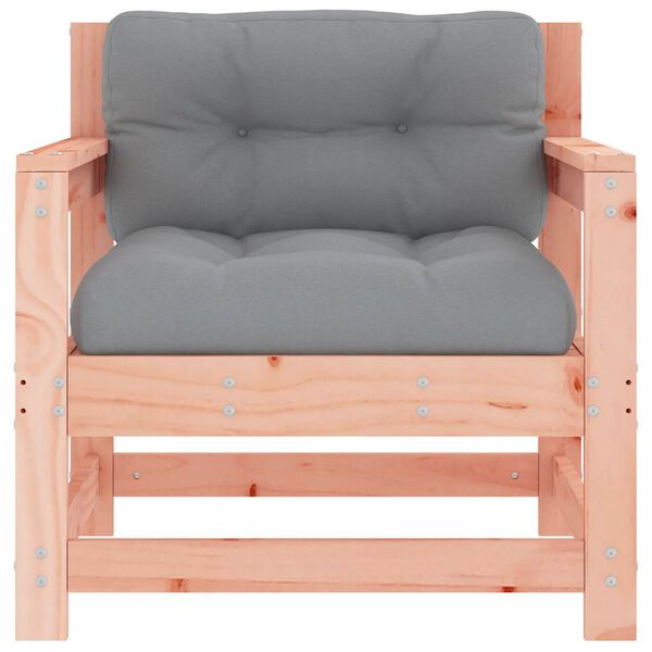 vidaXL dārza krēsli ar matračiem, 2 gab., Duglasa egles masīvkoks
