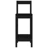 vidaXL bāra krēsli, 2 gab., melni, 40x41,5x112 cm, priedes masīvkoks