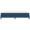 vidaXL Kastītes atsperu gulta ar matraci Zila 200 x 200 cm audums