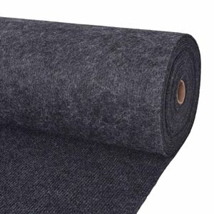 vidaXL Paklājs Antracīta 1,2 x 10 m Poliesters