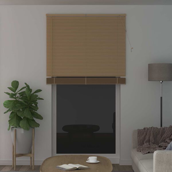 vidaXL Venēcijas žalūzija Gai&scaron;i brūna ar rakstu 213 x 110 cm PVC