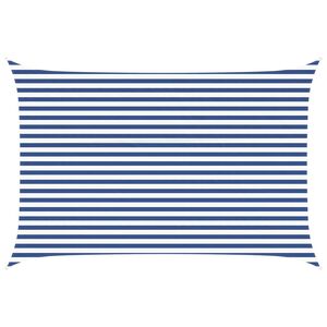 vidaXL Saules ēnas buras Zila un balta 4,5 x 3 m