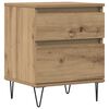 vidaXL naktsskapītis, koka krāsa, 40x35x50 cm, inženierijas koks