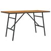 vidaXL Ēdamgalds Brūna 110 x 55 x 61,5 cm Cietā akācijas koks