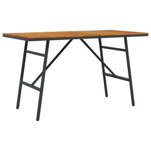 vidaXL Ēdamgalds Brūna 110 x 55 x 61,5 cm Cietā akācijas koks