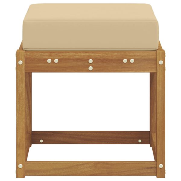 vidaXL Āra krēsla sols Cietā akācijas koks Dabiska