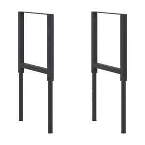 vidaXL darbagalda kājas, 2 gab., regulējamas, metāls, 55x(69-95,5) cm