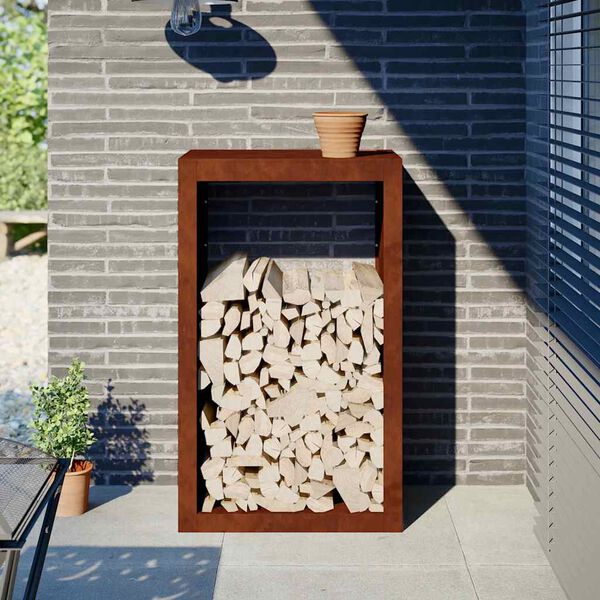 vidaXL Malkas plaukts 60x40x100 cm, laikapstākļiem izturīgs tērauds