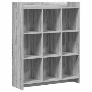 vidaXL Grāmatu skapis Pelēks Sonoma 87,5 x 30 x 111 cm