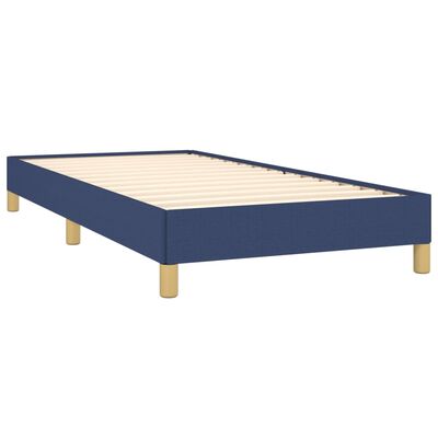 vidaXL gultas rāmis, zils, 100x200 cm, audums
