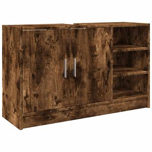 vidaXL izlietnes skapītis, ozolkoka, 90x29x55 cm, inženierijas koks
