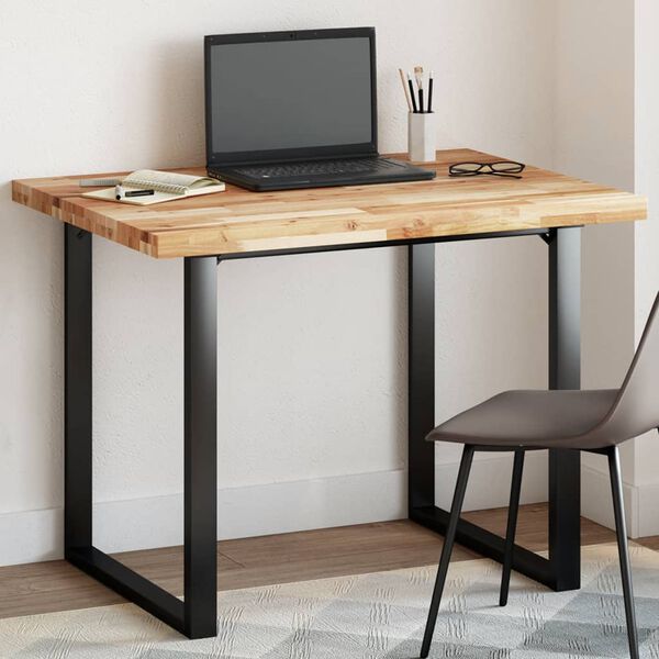 vidaXL galda virsma, 100x80x4 cm, taisnstūra, akācijas masīvkoks