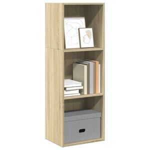 vidaXL grāmatu plaukts, ozola krāsa, 40x30x114 cm, inženierijas koks