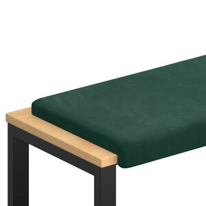 vidaXL Solspilvens Samts Tum&scaron;i zaļ&scaron; Dziļums 35 cm