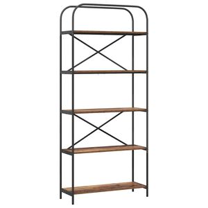 vidaXL Grāmatu plaukts Vecs koks 80 x 30 x 183 cm Inženierijas koks