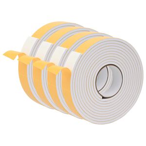 vidaXL Pa&scaron;līpo&scaron;a putas lente 4 gab. Balts 40mm x 5m CR putuplasts