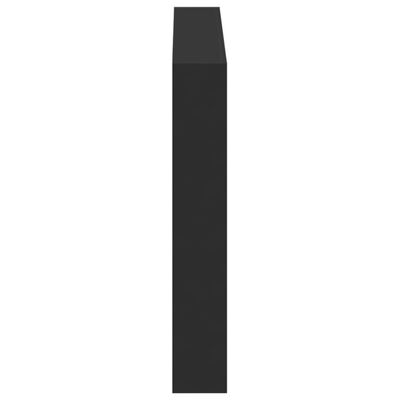 vidaXL galvgaļa skapis ar LED, melns, 100x17x102 cm