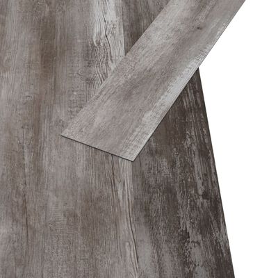 vidaXL grīdas dēļi, 5,26 m², 2 mm, matēta koka brūni, PVC