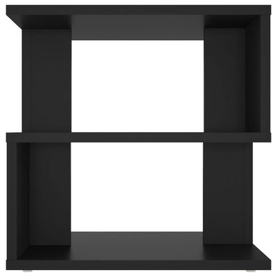 vidaXL galdiņš, melns, 40x40x40 cm, skaidu plāksne