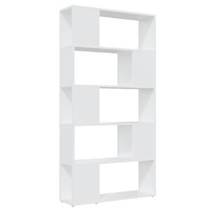 vidaXL grāmatu plaukts, balts, 80x24x155 cm, inženierijas koks
