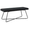 vidaXL sols Melns 110 x 40 x 45 cm Samts