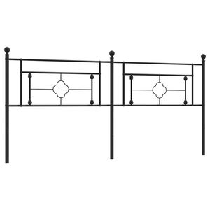 vidaXL rezerves galvgalis, metāls, melns, 193 cm