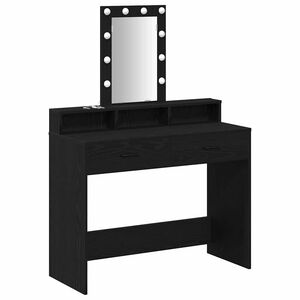 vidaXL Dressing galds Melna 100 x 41 x 140 cm Inženierijas koks