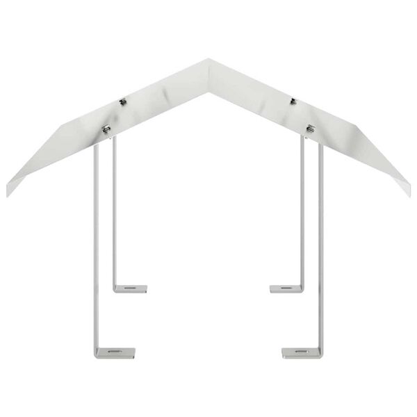 vidaXL Skurstene vāks Sudraba 50 x 50 x 37 cm Nerūsējo&scaron;s tērauds