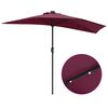 vidaXL Dārza parasols Bordo sarkans 294 x 150 x 224 cm
