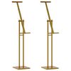 vidaXL Izstāžu stendi 2 pcs Zelts 26,5 x 26,5 x 150 cm Tērauds