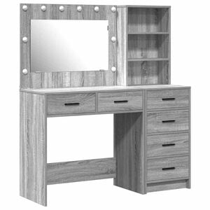 vidaXL Dressing galds 2 gab. Gai&scaron;i pelēks 78.5 x 41 x 135 cm