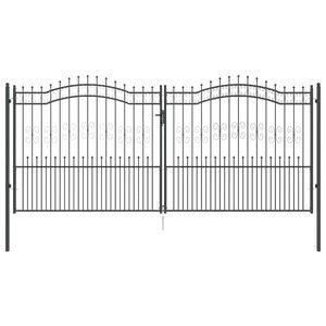 vidaXL Žoga vārti ar speara aug&scaron;daļu KAMPEN 404 x 175 cm Tērauds