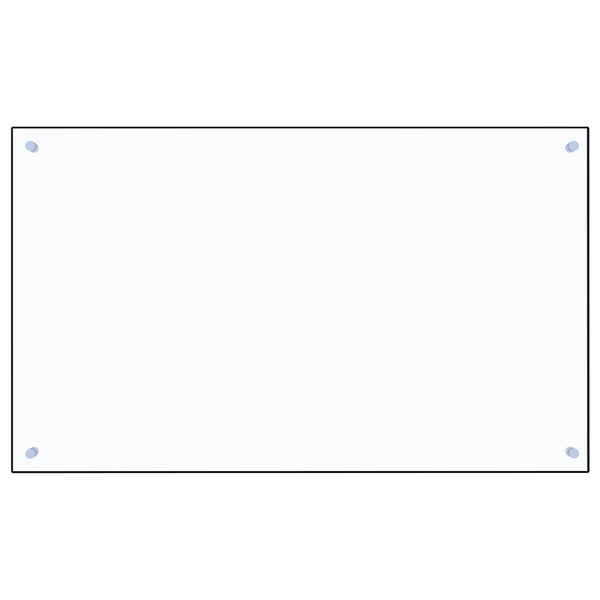 vidaXL virtuves panelis, 100x60 cm, rūdīts stikls, caurspīdīgs