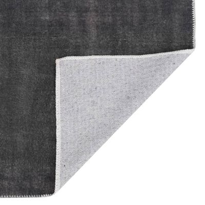 vidaXL paklājs, antracītpelēks, mazgājams, 140x200 cm, poliesters