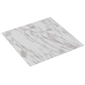 vidaXL Grīdas dēļi Balts marmors 5,11 m&sup2; 55 gab. PVC