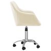 vidaXL biroja krēsls, krēmkrāsas audums